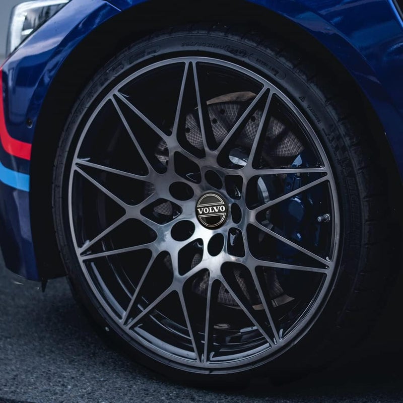 Thcbme 4pcs Wheel Center Caps Sticker for Volvo S90 S60 XC60 XC40 XC90 V40 V60 S60 S80, Aluminium Wheel Center Hub Covers Sticker, 56mm/2.2'' Silver - Image 3